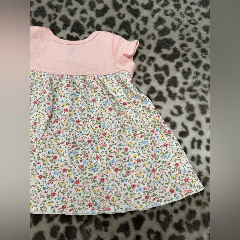 Carter’s Floral Dress Two Piece Set in Pink Size 6 months
